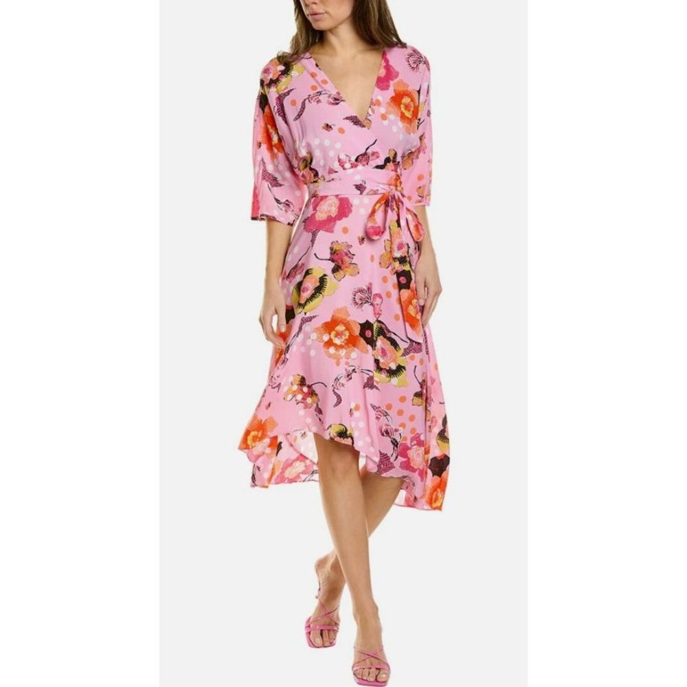 Diane Von Furstenberg Eloise Wrap Dress Small Silk Blend $438